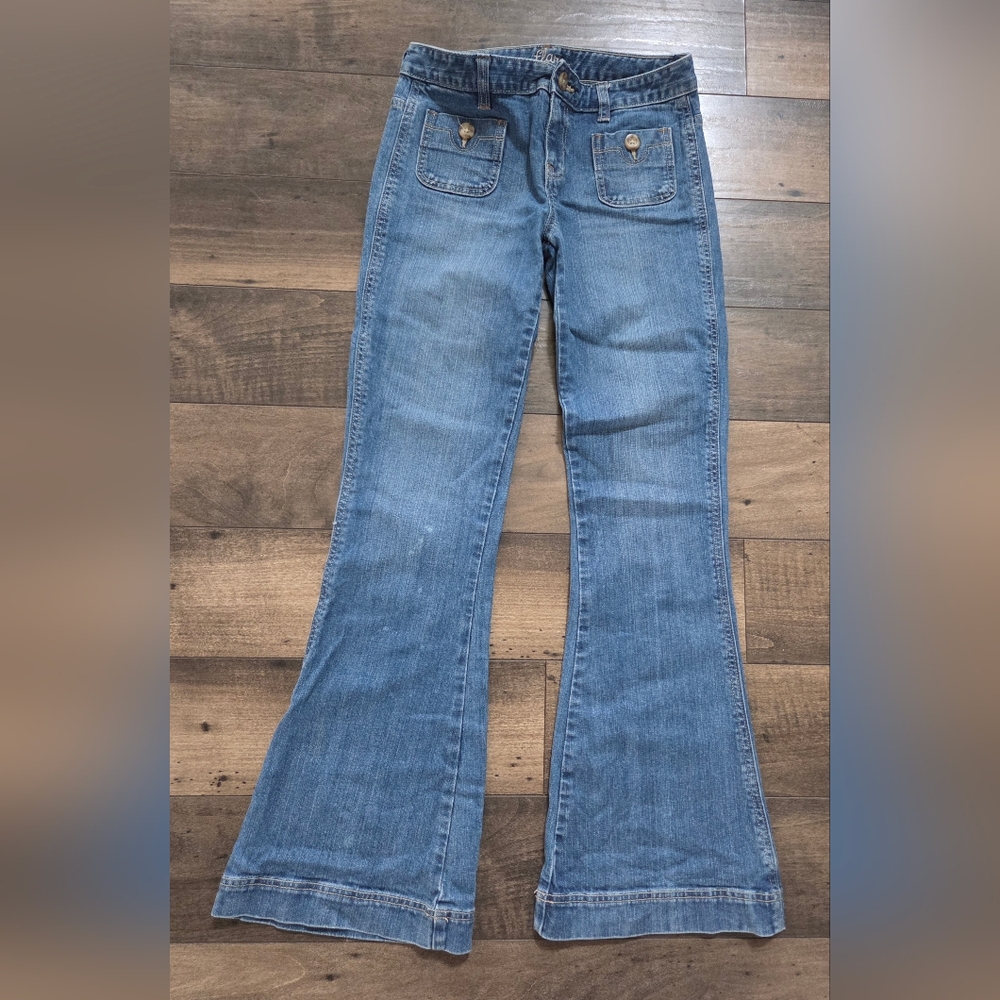 Old Navy Medium Blue Flare Jeans